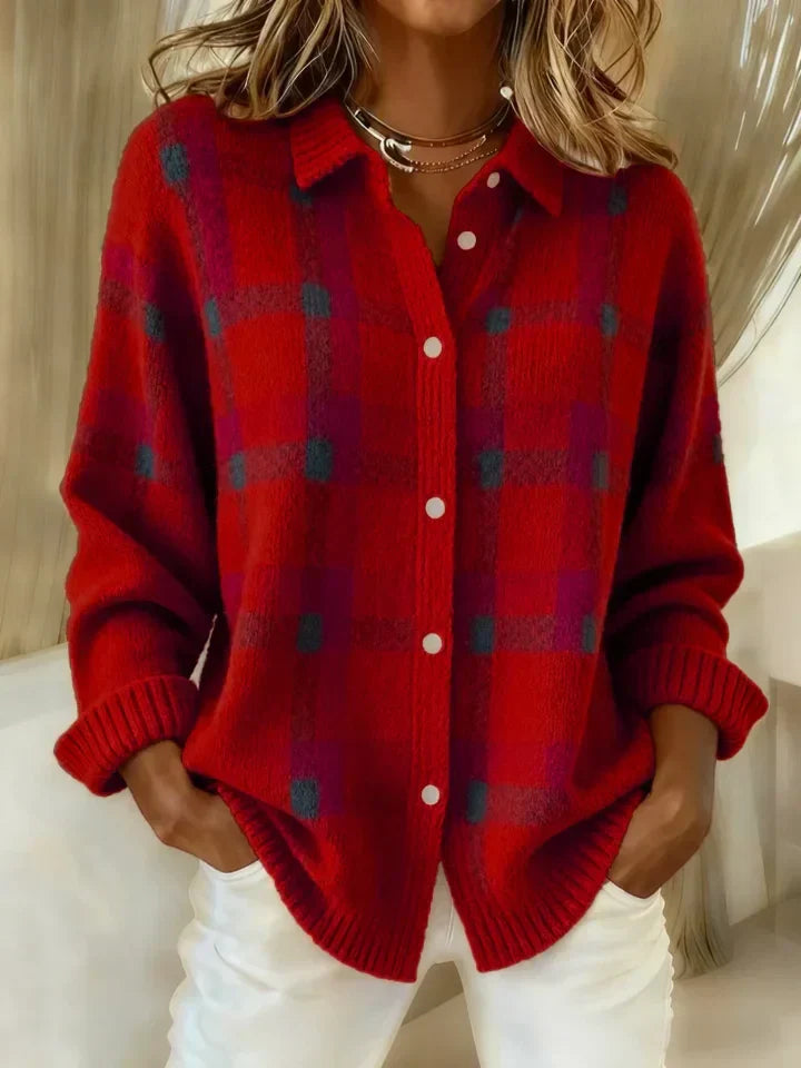 Victoria™ Retro Plaid Sweater