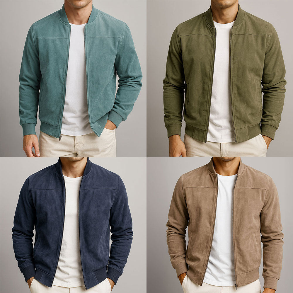 Elias™ Suede Bomber Jacket