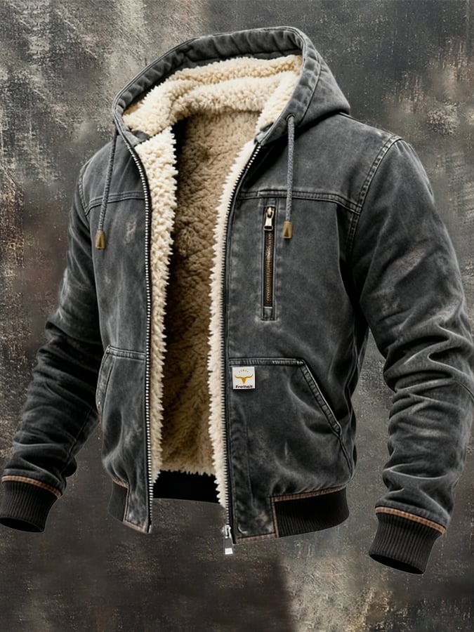 Marco™ | The Vintage Sherpa-Lined Leather Jacket