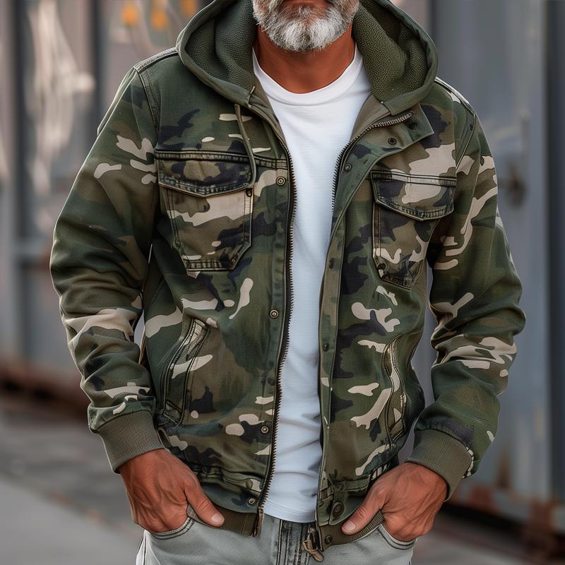 Damian™ Camo Hooded Jacket